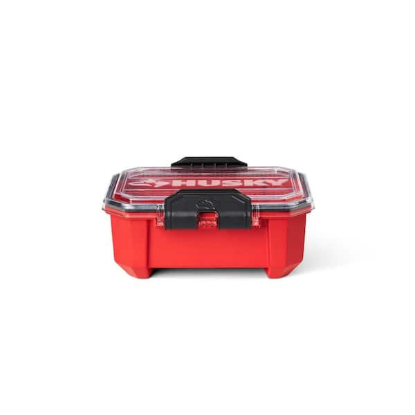 1-Gal. Professional Duty Waterproof Storage Container with Hinged Lid in Red