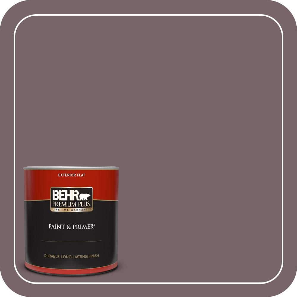1 qt. #100F-6 Plum Shade Flat Exterior Paint & Primer price history on PriceWatchPro