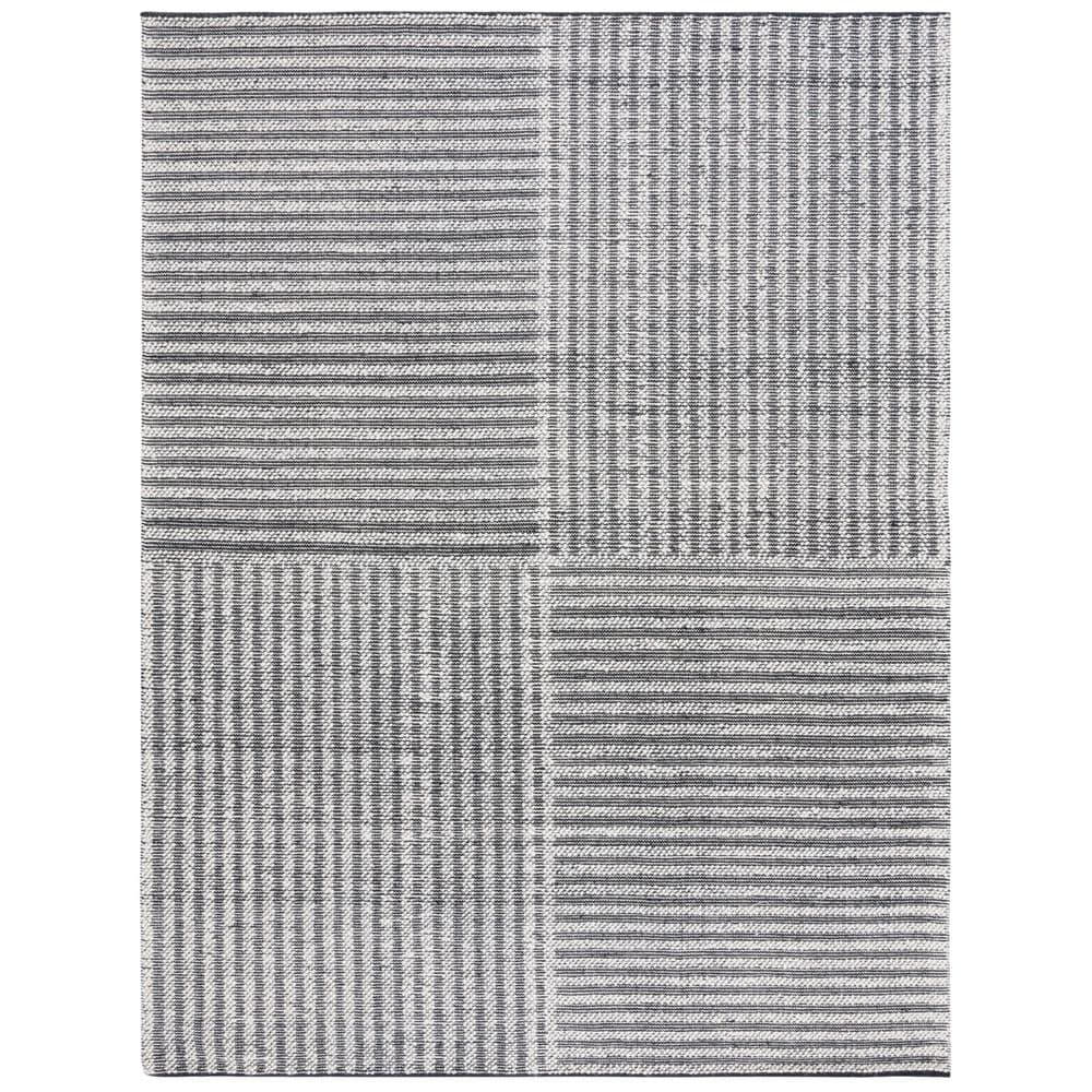Natura 8 ft. x 10 ft. Ivory/Black Striped Abstract Area Rug price history on PriceWatchPro