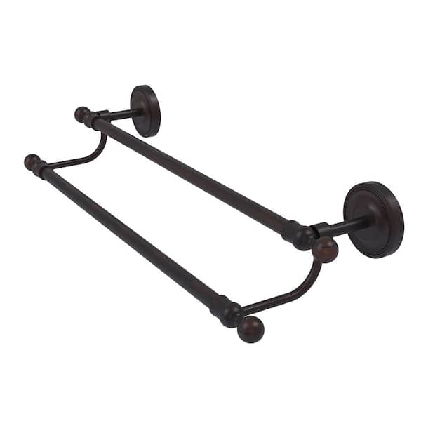 Allied Brass Regal Collection 18 in. Wall Mounted Double Towel Bar in Venetian Bronze