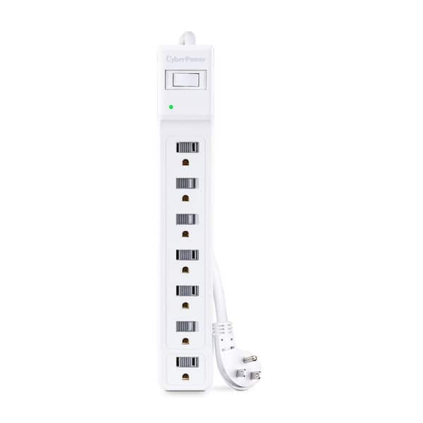 4 ft. 7-Outlet Surge Protector Power Cord 1200 Joules