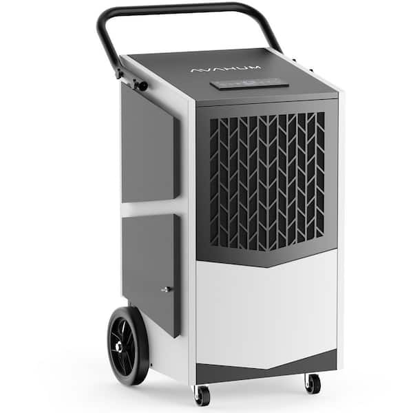 250 pt. 8000 sq.ft. Industrial Grade Bucketless Commercial Dehumidifier in White,with Pump,Drain Hose,Automatic Defrost