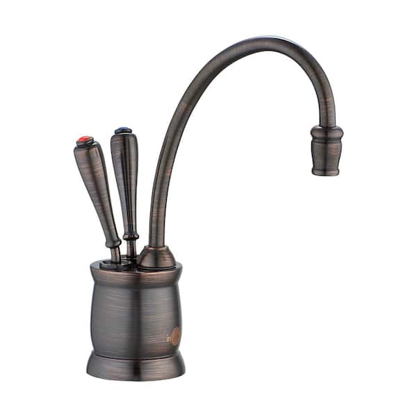 InSinkErator Indulge Tuscan Series 2-Handle 8.5 in. Faucet for Instant Hot & Cold Water Dispenser in Classic Oil Rubbed Bronze