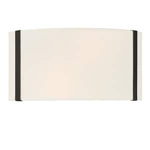 Fulton 2-Light Black Sconce