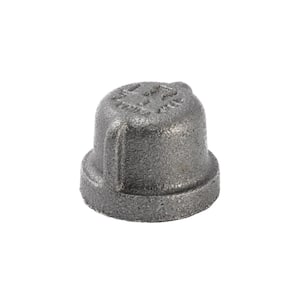 1/2 in. Black Malleable Iron Cap Fitting
