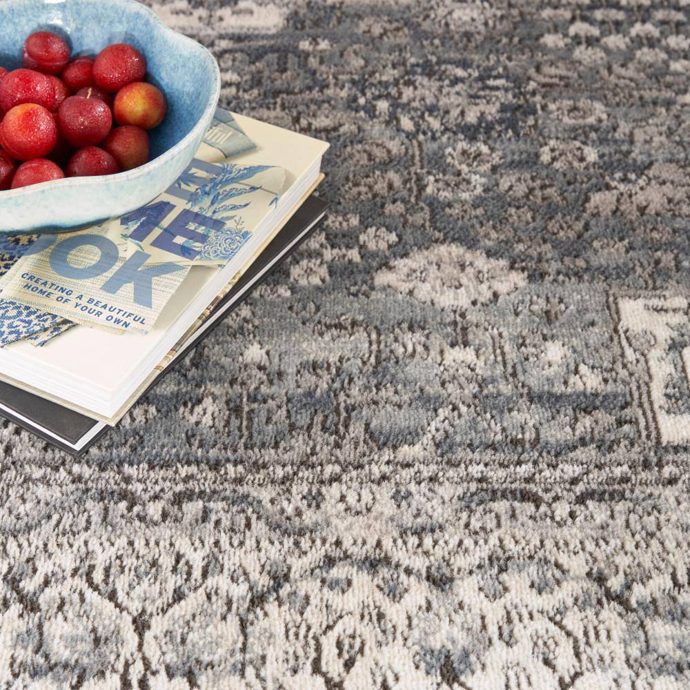 Handmade Rectangular Gray Synthetic 5' x 7' Area Rug