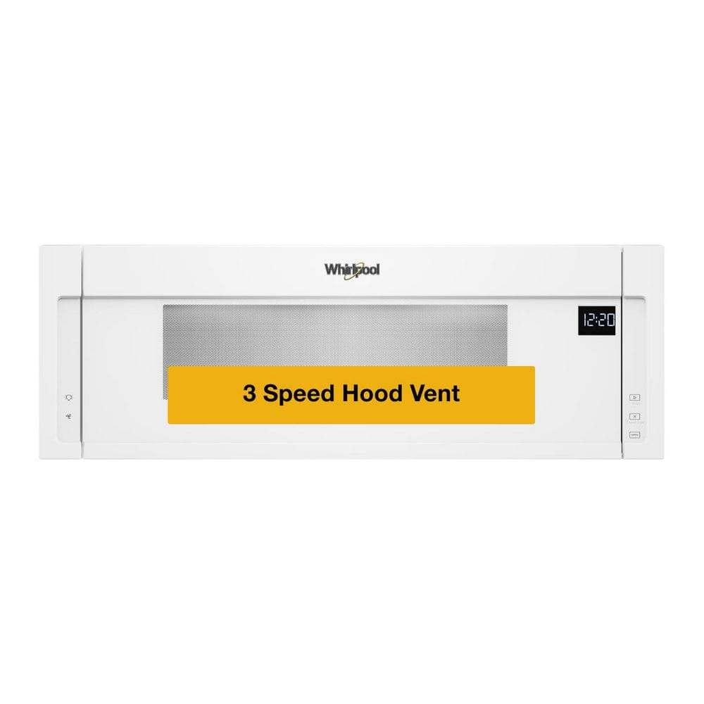 1.1 cu. ft. Over the Range Low Profile Microwave Hood Combination in White