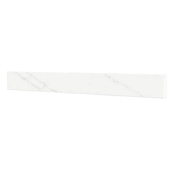 30 in. W Quartz Vanity Backsplash in Giotto