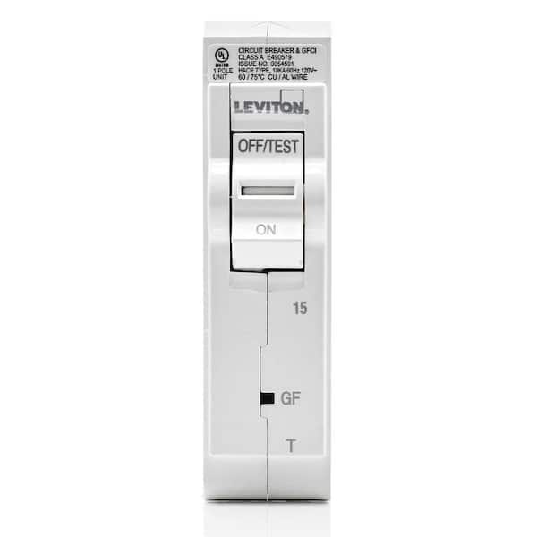 Branch Circuit Breaker, GFCI 1-Pole 15 Amp, 120-Volt, Thermal Magnetic LB115-GFT