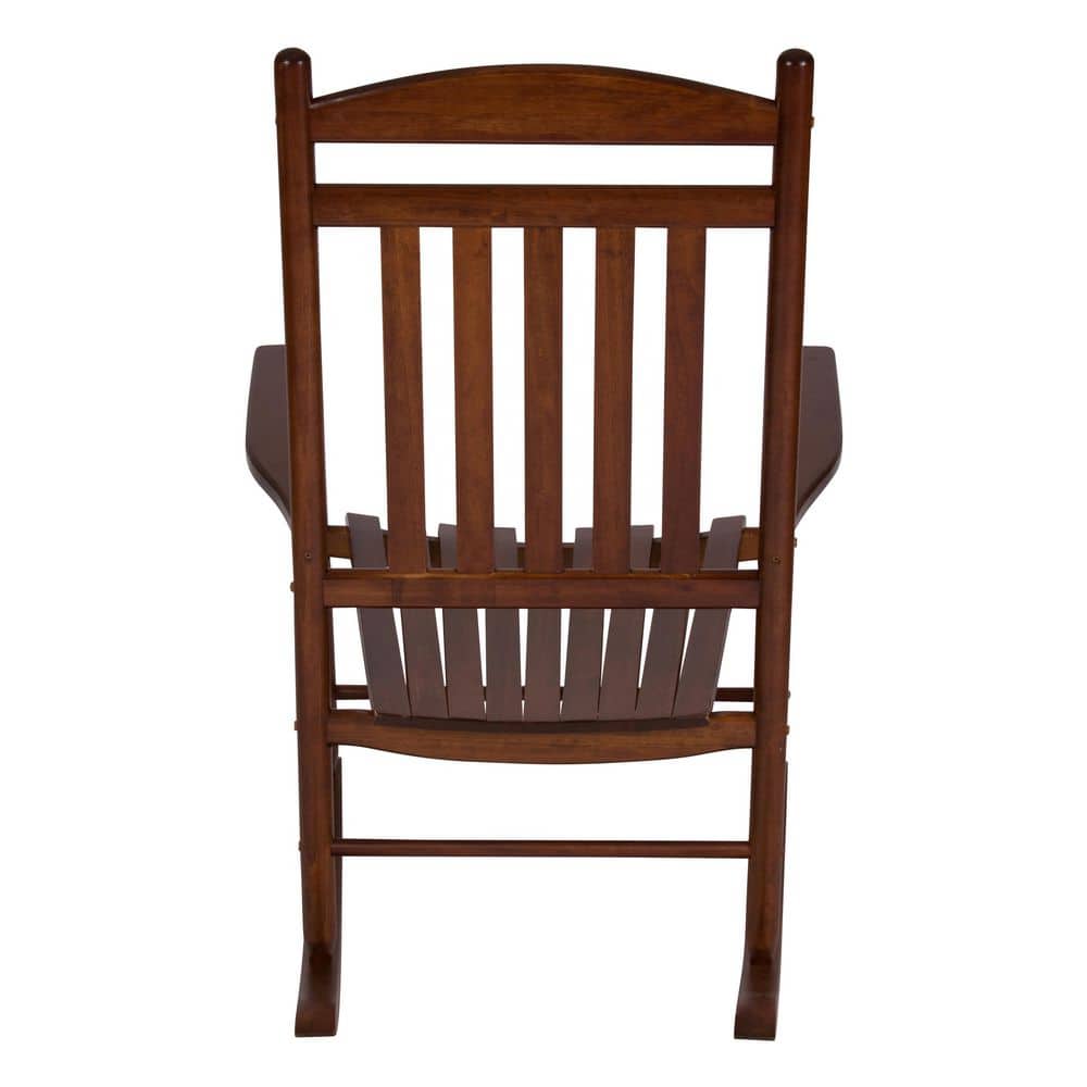 Oak Wood Outdoor Rocking Chair with Arms