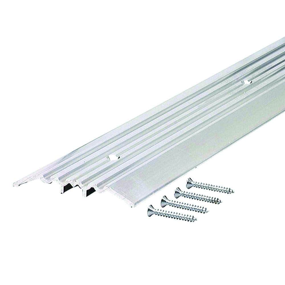 M-D Building Products Heavy Duty Fluted Top 4 in. x 75-1/2 in. Aluminum ...