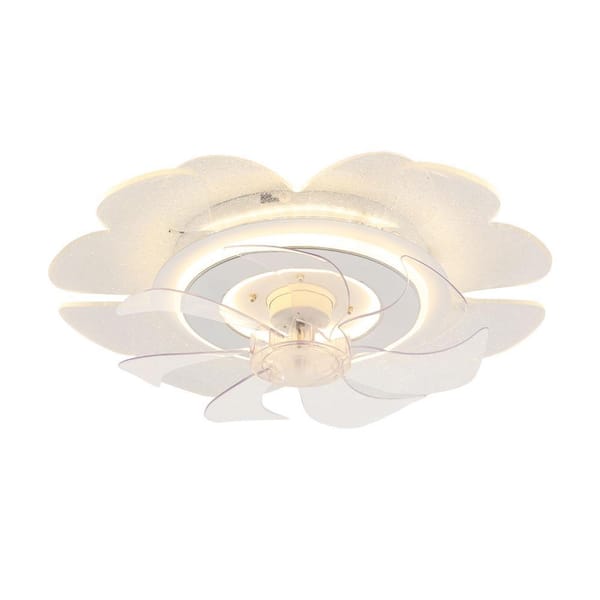 18.5 in. Indoor White Modern Dimmable 6-Speed Ceiling Fan with Adjustable White Integrated, Reversible Motor and Remote