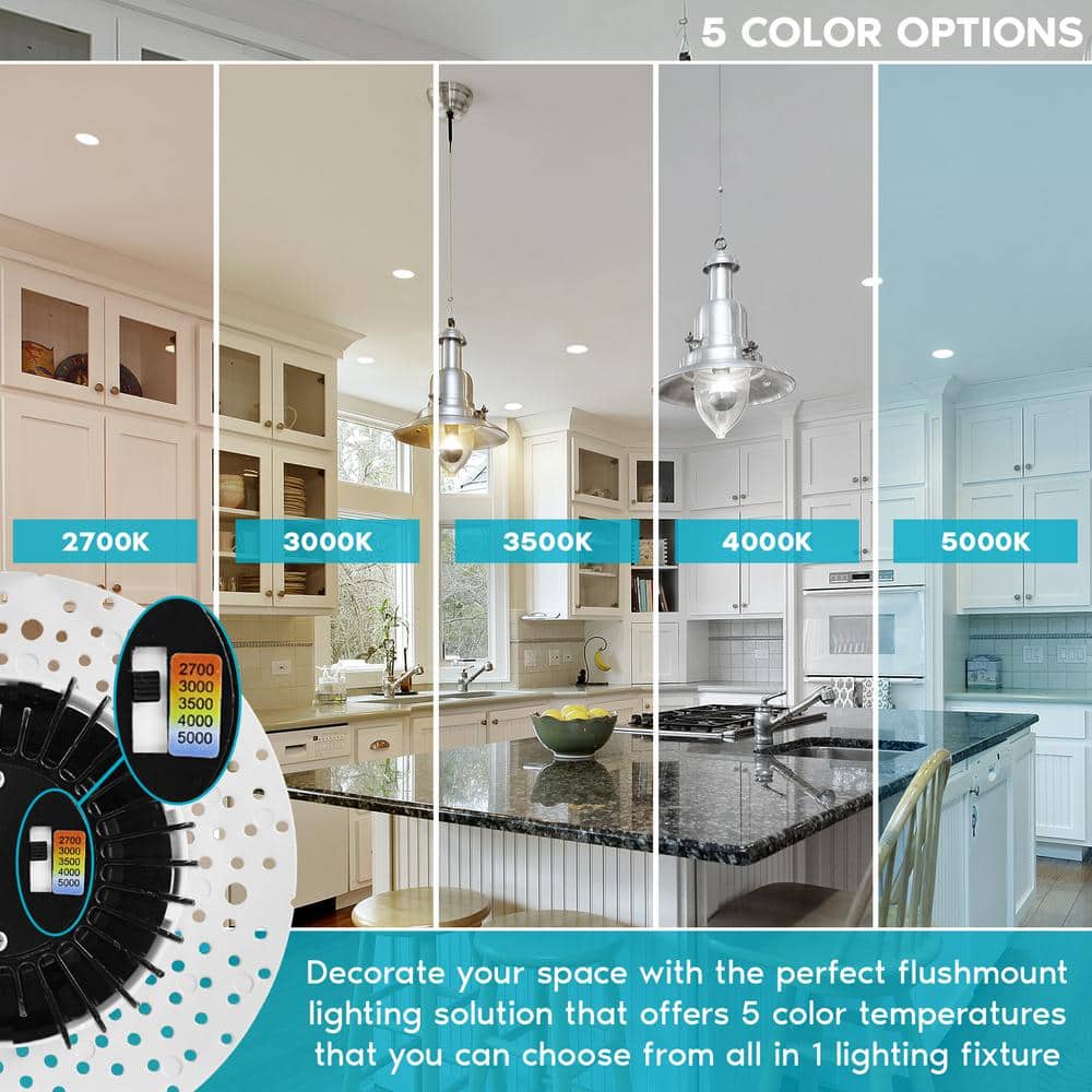 White Aluminum Trimless LED Recessed Lighting Kit