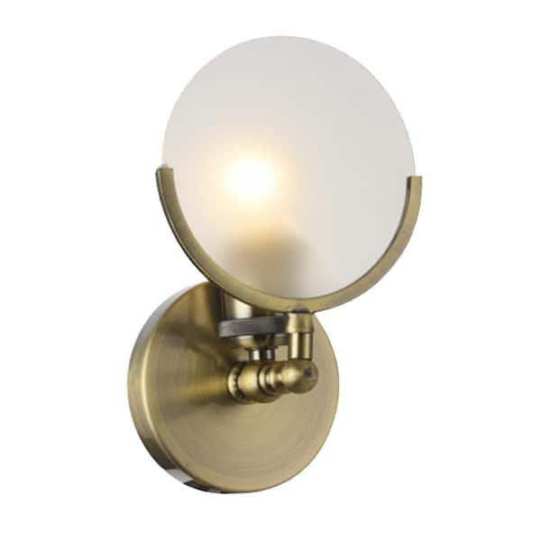 home depot brass sconce