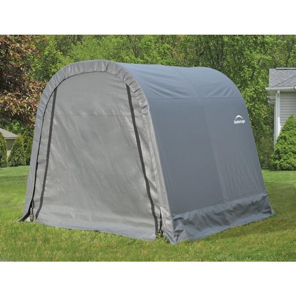 ShelterCoat 8 ft. x 8 ft. Wind and Snow Rated Garage Round Gray STD
