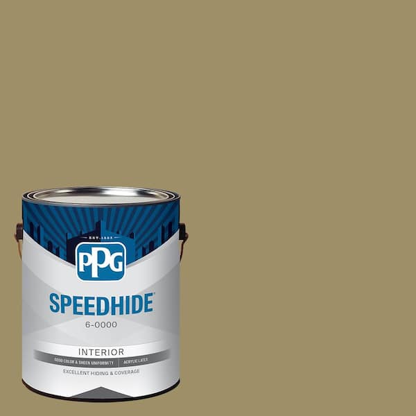 SPEEDHIDE 1 gal. PPG1112-6 Willow Tree Eggshell Interior Paint
