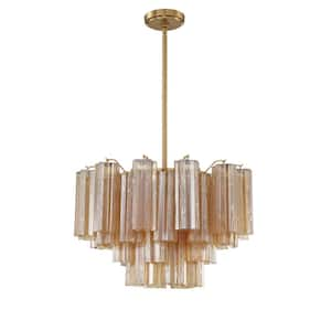 Addis 9-Light Aged Brass Chandelier