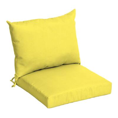 Outdoor Cushions Patio Furniture, Yellow Patio Cushions
