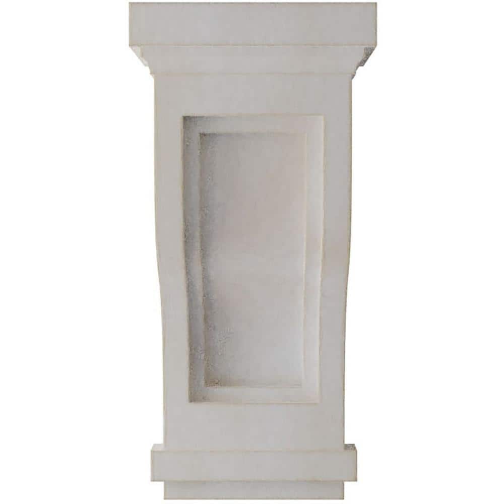 Chalk Dust White Rubberwood Vintage Decor Corbel, 10" Height