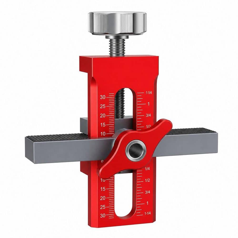 Numhew 2-in-1 Cabinet Door Mounting Jig with Storage Bag, Installation Positioner for Frameless Cabinets Only