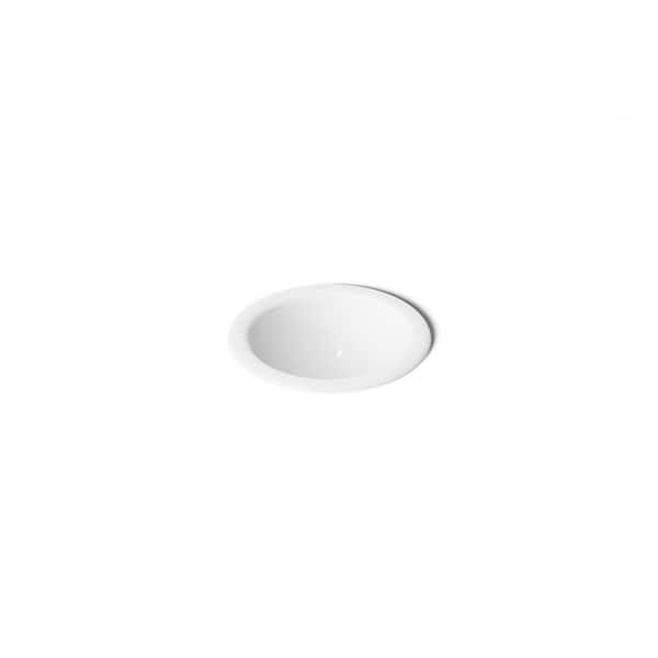 Compass 13.3 in. x 13.25 in. Drop-In Bathroom Sink in White Vitreous China