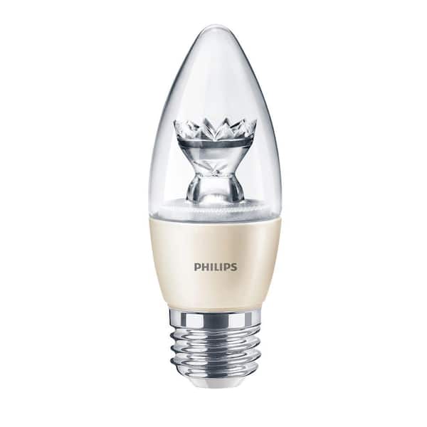 Philips 40-Watt Equivalent B13 Dimmable LED Blunt Tip Candle Soft White (2700K)