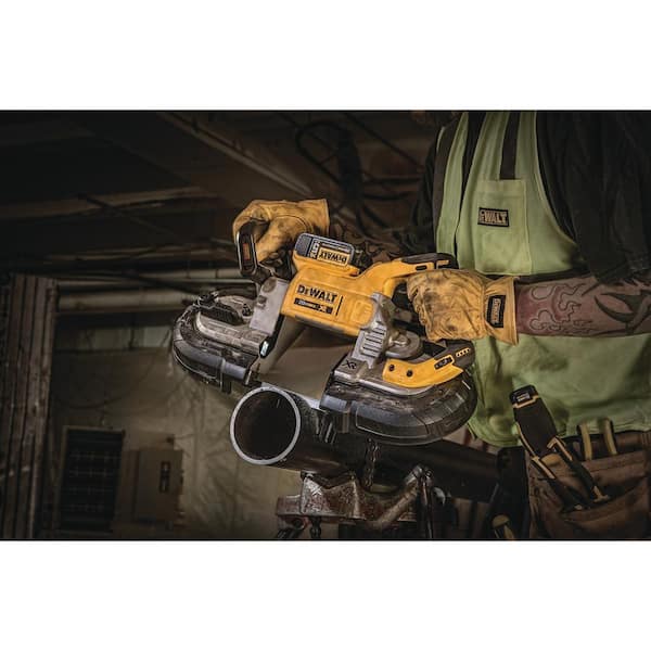 DEWALT 20V MAX Cordless Brushless in. Dual Switch Bandsaw (Tool Only)  DCS376B The Home Depot