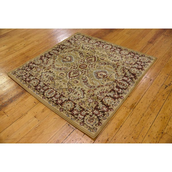 Voyage Asheville Tan 4' 0 x 4' 0 Square Rug
