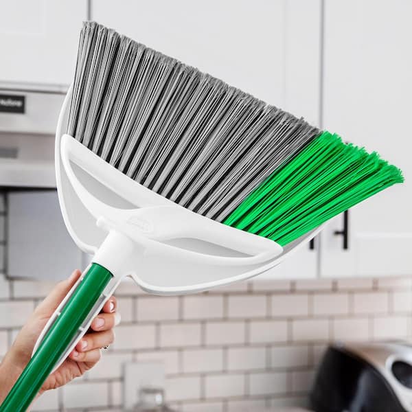 Libman 10-in Poly Fiber Multi-surface Angle with Dustpan Upright