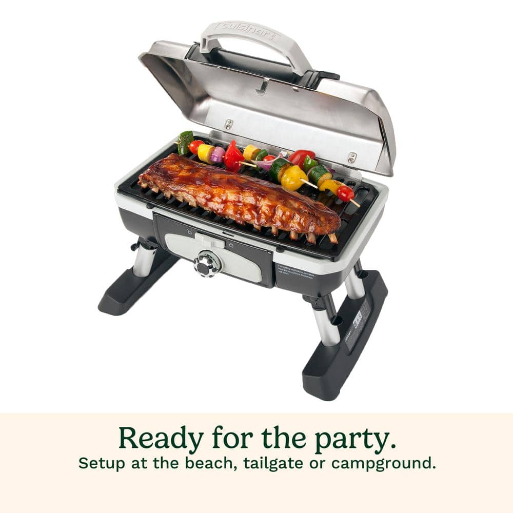 Compact Stainless Steel Portable Propane Gas Grill