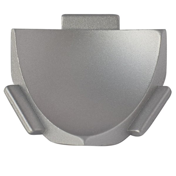 EMAC Internal Vert. Angle NS4 Matt Silver 1-1/2 in. x 1-1/2 in. Complement Aluminum Tile Edging Trim