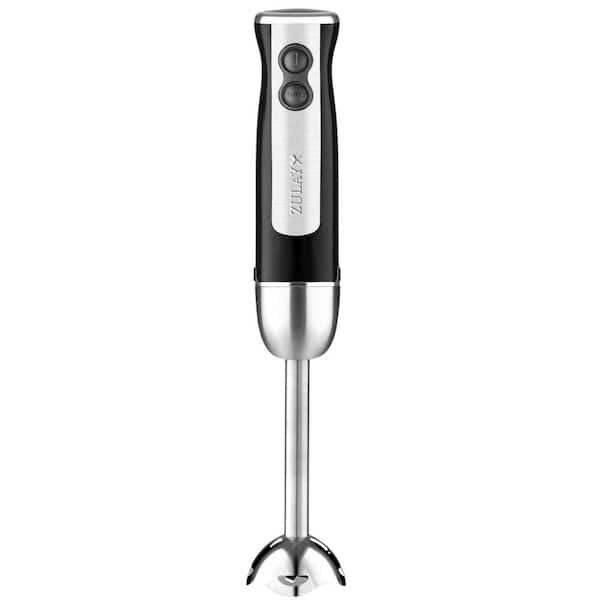 Zulay Kitchen 800 Watt Immersion Blender Handheld with High-Power Turbo Mode (Black)