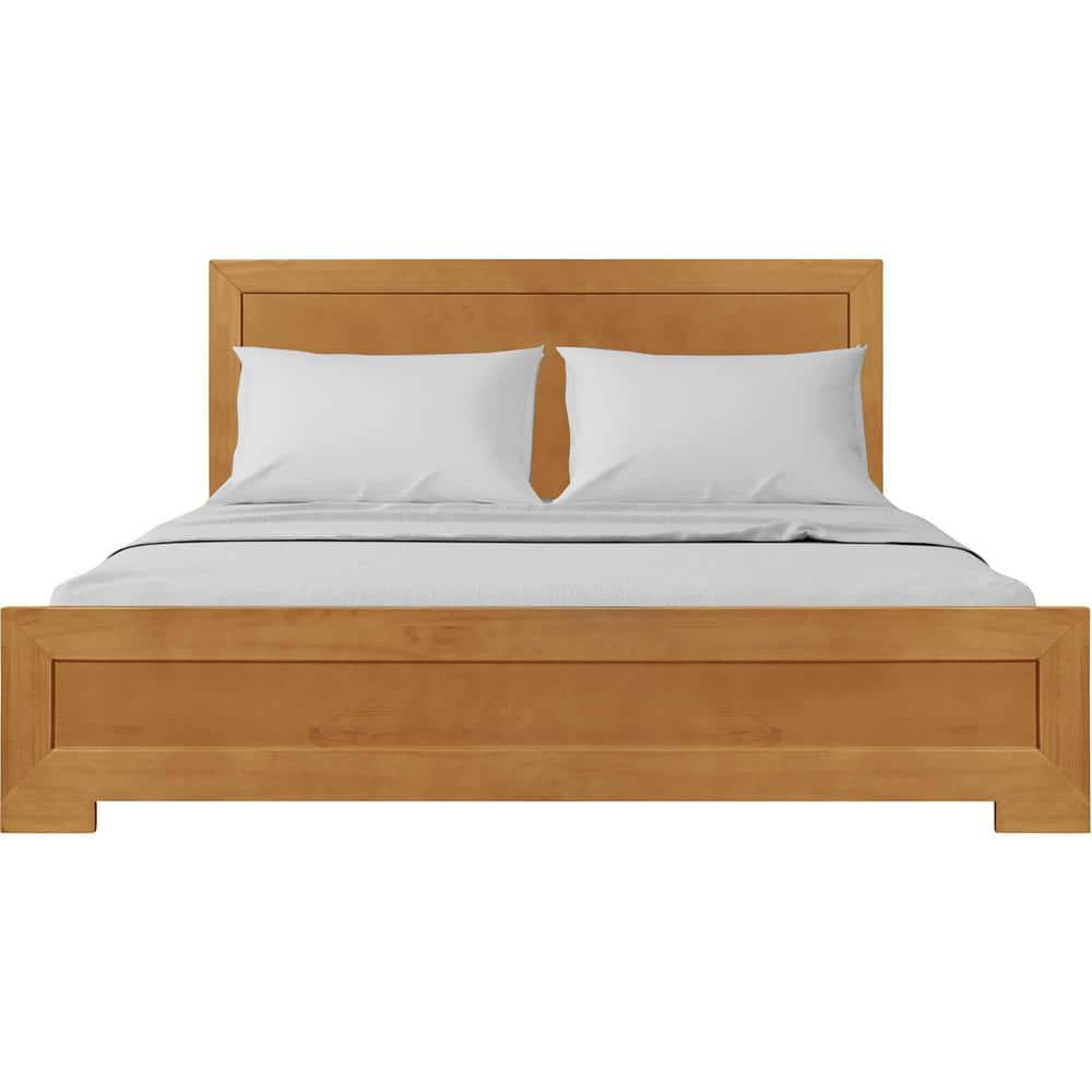 Oxford Medium Wood Oak Full Platform Bed -  Camden Isle, 112631