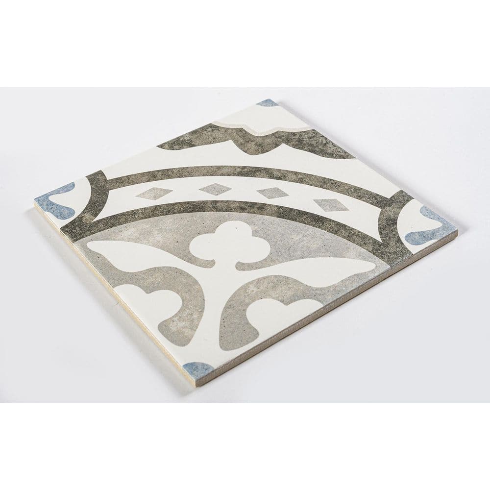 Amore 8" x 8" Gray Glazed Porcelain Tile