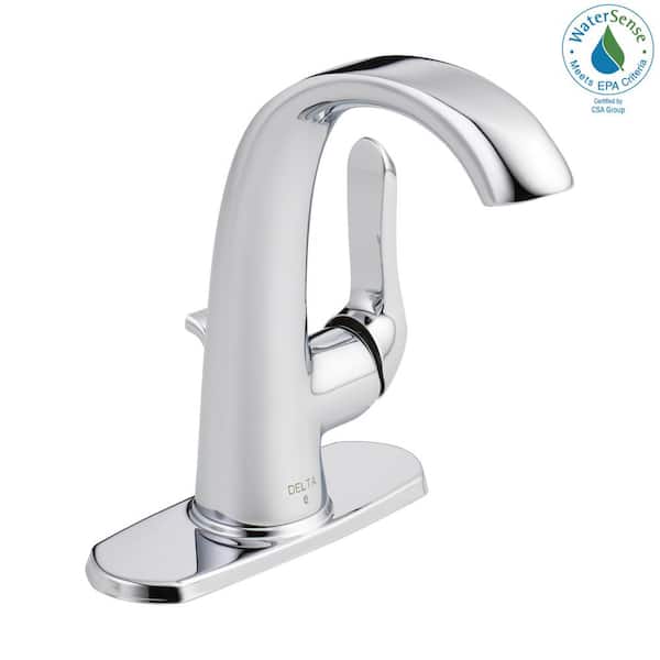 ARIEL ADRIAN-CW Matte White Finish Solid Brass Single Hole Lever Bathroom Vanity Lavatory Faucet 
