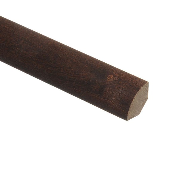 Zamma SS Mocha Maple 3/4 in. Thick x 3/4 in. Wide x 94 in. Length Hardwood Quarter Round Molding