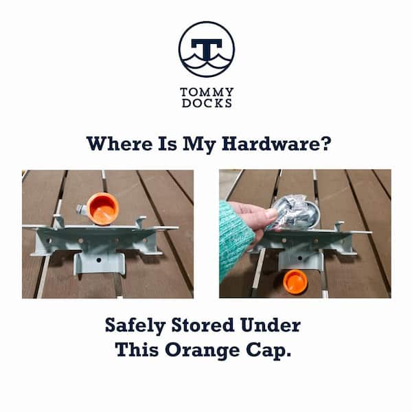 Tommy Docks 24 ft. Straight Aluminum Dock Frames and Hardware for