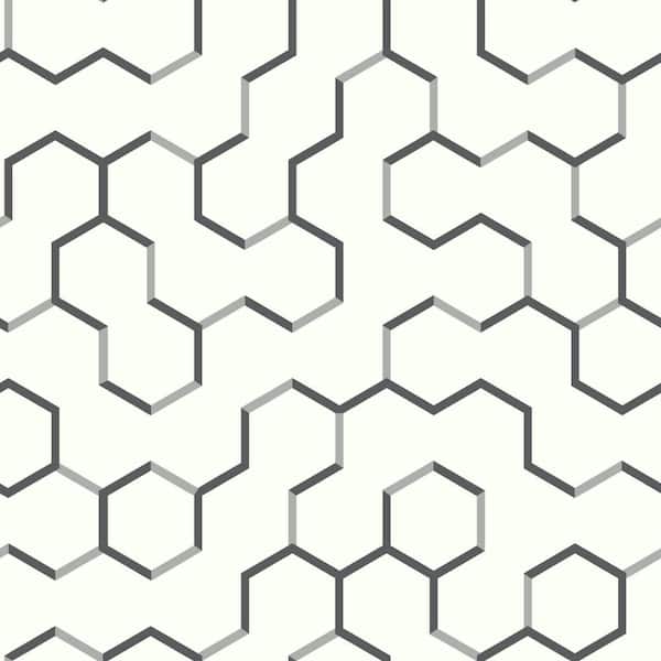 RoomMates Open Geometric Peel and Stick Wallpaper (Covers 28.18 sq. ft.)