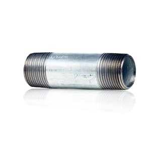 1/2" GALVANIZED STEEL 1-1/2" LONG NIPPLE fitting pipe 1/2 x 1-1/2 malleable iron 