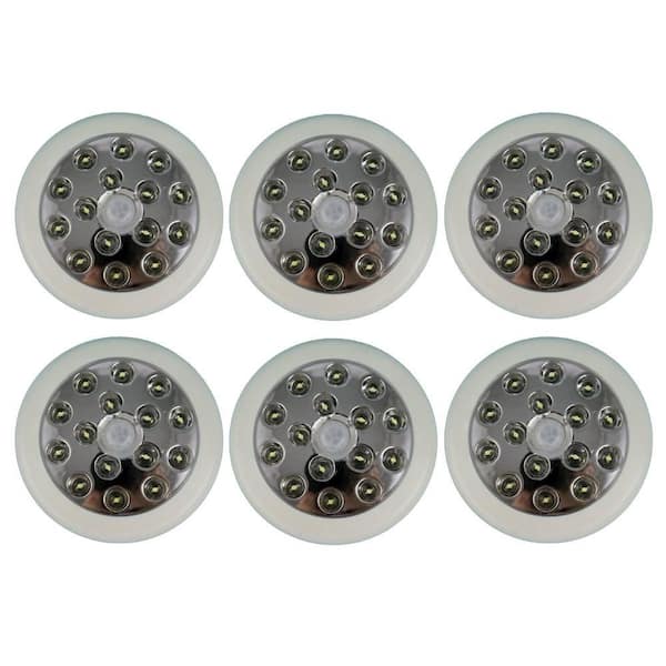 ADX 140-Degree Outdoor White LED Security PIR Infrared Motion Sensor Detector Wall Light (6-Pack)
