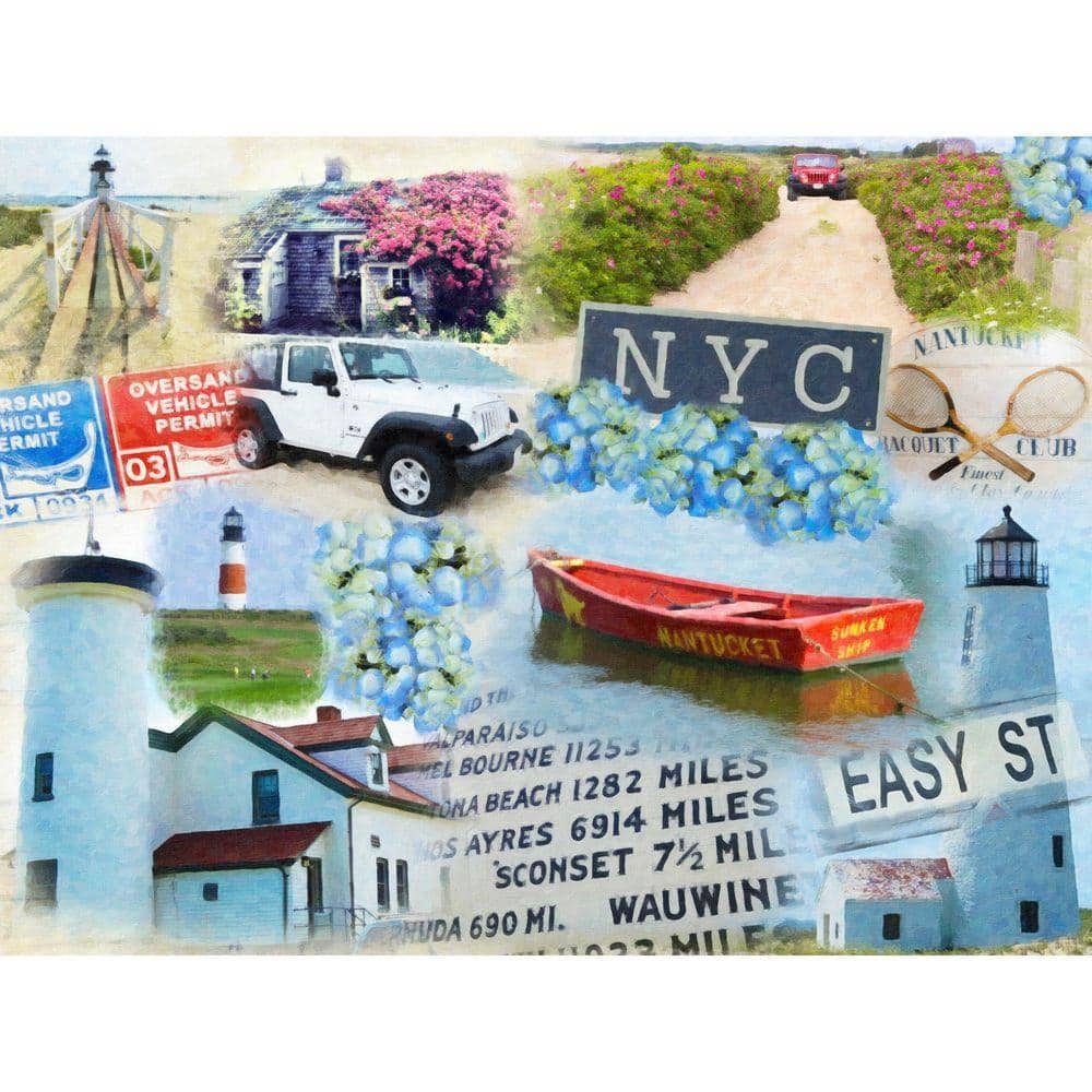 VENICE BEACH Collections Easy Street by Grotto Studios 1 Piece Unframed Graphic Print Travel Poster Art Print 24 in. x 18 in.