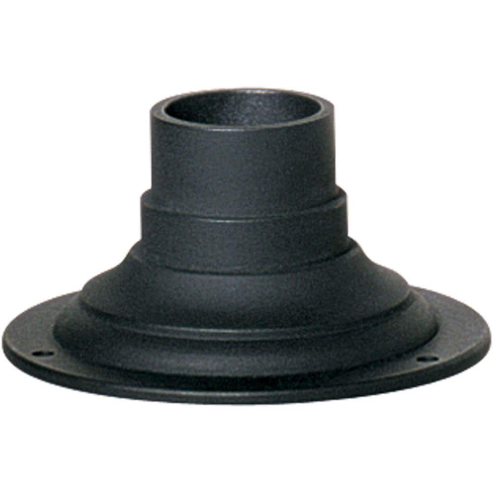 Black Pedestal Mount For Outdoor Post Lights