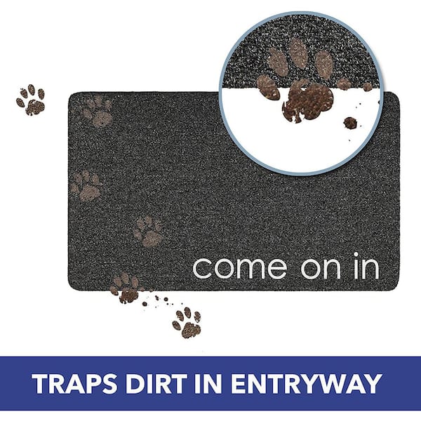 Home Sweet Home Doormat, Coir & Rubber, Tan & Black, 18 x 30 inches, Mardel
