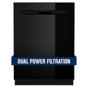 24 in. Black Top Control Built-in Tall Tub Dishwasher with Dual Power Filtration, 47 dBA