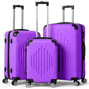 Nested Hardside Luggage Set in Lavender, 3 Piece - TSA Compliant