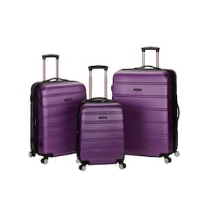 Melbourne 3-Piece Hardside Spinner Luggage Set, Purple