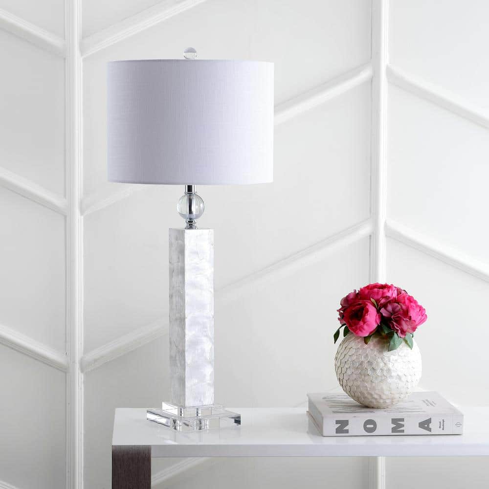 Bailey 32" White Mother of Pearl LED Table Lamp Set