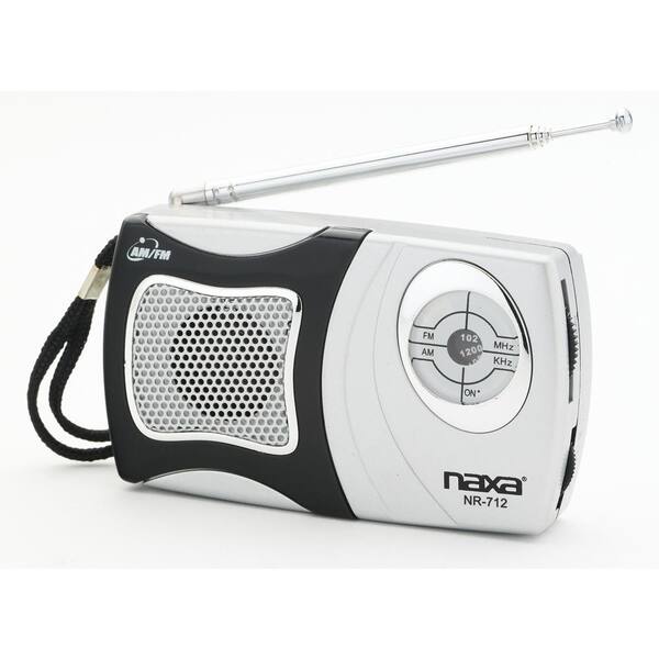 Naxa AM/FM Mini Pocket Jobsite Radio with Built-In Speaker