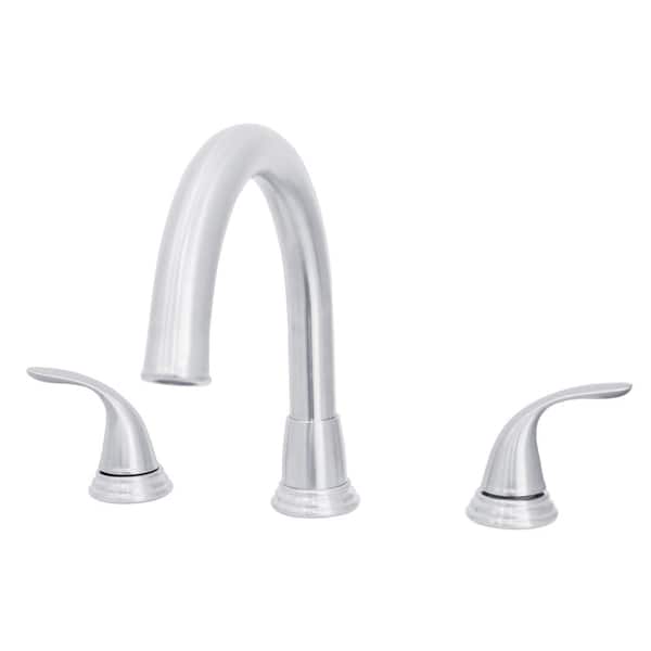 WASSERMAN FAUCETS 8 in. Widespread Dual Wing Handle 3-Hole Bathroom Faucet with Matching Push Pop-Up in Chrome