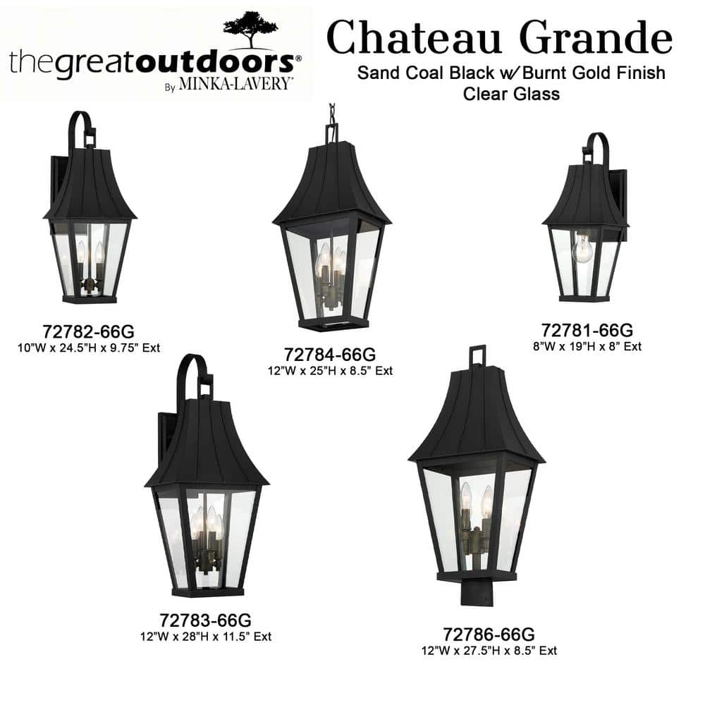 Black and Gold Glass 4-Light Dimmable Sconce